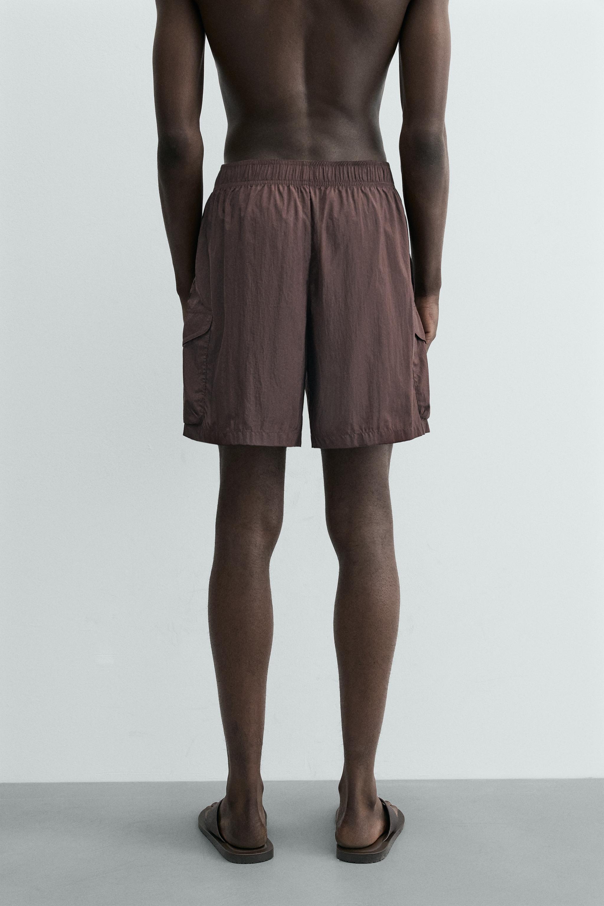 LONG CARGO SWIM TRUNKS